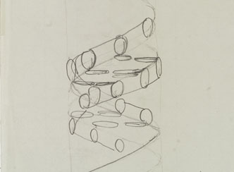 First Sketch of the DNA Double Helix